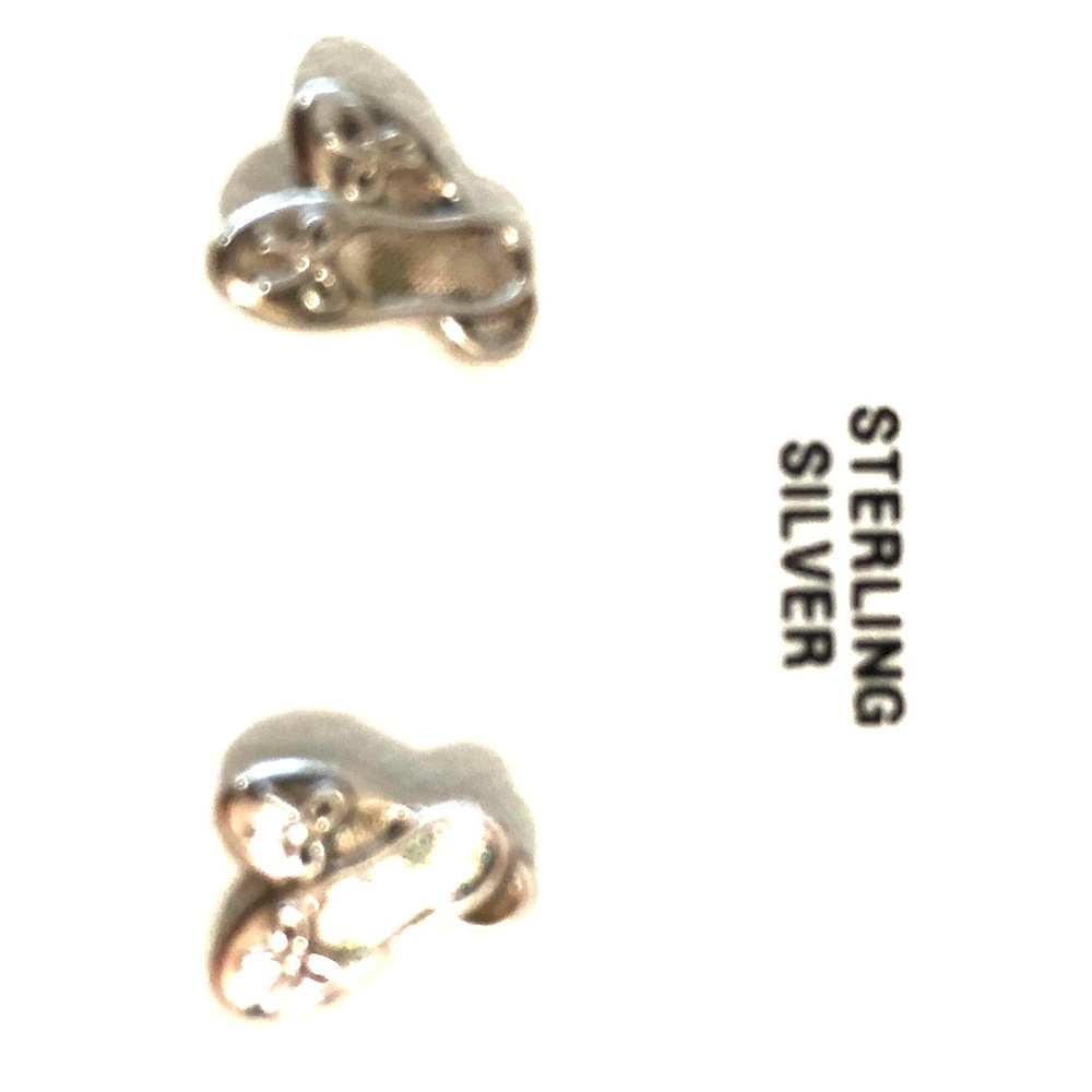 Sterling silver ballet earrings